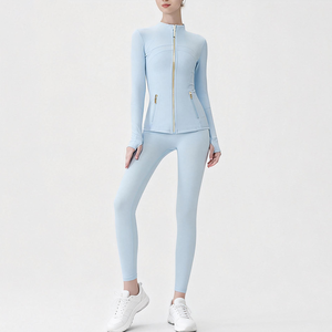 2026 New Design Environmentally Friendly Breathable Tight Fit <b>Yoga</b> <b>Jacket</b> Set Suitable for <b>Yoga</b> Fitness Use - Product Image 3
