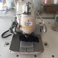Machine à coudre industrielle informatisée Juki 3200S d'occasion pour boutonnières, blanche, 220V, garantie 1 an, bon état