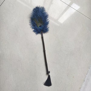 <span class=keywords><strong>Plumeau</strong></span> de paon en bambou durable de 48cm avec pendentif écologique et réutilisable - Product Image 4