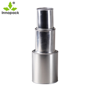 Seau en métal rond de 2 litres à tête ouverte avec poignée en plastique, impression personnalisable, certifié ISO9001, fabricant chinois ODM&OEM - Product Image 1