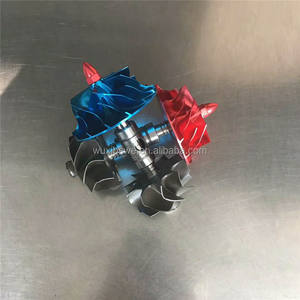 Rueda de palanquilla GT3582R GT35 modificar Turbo rodamiento de bolas rojo azul - Product Image 2