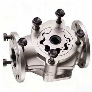 OEM personalizado CNC mecanizado de aluminio de acero inoxidable Billet todo tipo de aceite hidráulico bomba de engranajes de rotor recto externo por su diseño - Product Image 2