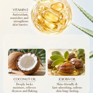 Lotion apaisante après-soleil à l'aloe vera d'Aruba avec logo personnalisé, hydratante, rafraîchissante, réparatrice des dommages du soleil, soin du corps, OEM 250ml - Product Image 5