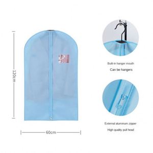 Housse de protection pour manteau en cachemire, sac de rangement suspendu pour vêtements, sac de costume non tissé écologique avec fermeture éclair supérieure - Product Image 1