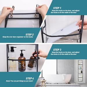 PVC Multifunctional Storage Bag for Bathroom 5-Layer Door Foldable Organizer for Toys Skin Care Products Daily Necessities - Product Image 3