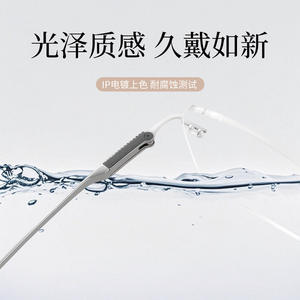 Gafas ultraligeras con montura de titanio sin borde para hombre, lentes rectangulares de resina 6095, estructura ligera de titanio puro, 6g - Product Image 1