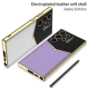 Funda de teléfono europea y americana nueva para <span class=keywords><strong>Samsung</strong></span> S24ultra, funda de lujo de estilo clásico galvanizada Galaxy S23ul - Product Image 3