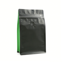 Sac à fond plat en PE avec fermeture à glissière, imprimé en couleur avec logo personnalisé du fabricant, pour l'emballage des fruits de mer congelés