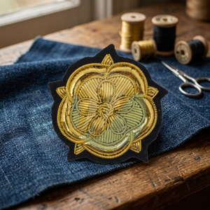 Custom Embroidered Customized Circular <b>Patch</b> Anchor <b>Cross</b> Crown Design Magnetic Badge Garment Application Lace Decoration Safety - Product Image 5