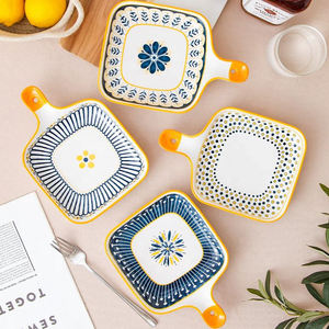 Nordic सिरेमिक बेकिंग प्लेटें और व्यंजन पोर्सिलाइन सलाद रेमन कटोरे डिनरवेयर सेट रसोई सामान सेट - Product Image 6