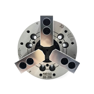 Mandrin hydraulique creux à 3 mors SB-206 en fonte, direct usine, pour tour CNC - Product Image 1