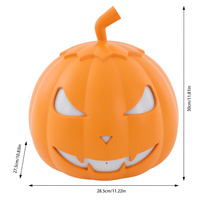 Projecteur LED Citrouille 800W avec Machine à Brouillard, Enceinte Bluetooth et Télécommande pour Fêtes, Décoration d'Halloween et Mariages