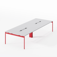 Grande table de conférence moderne Longue table de réunion à la mode pour 8 10 12 personnes Mobilier de salle de réunion de bureau