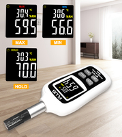 Pengukur Suhu Kelembaban Digital, Higrometer Akurasi Tinggi untuk Penguji Termometer Dalam dan Luar Ruangan Rumah