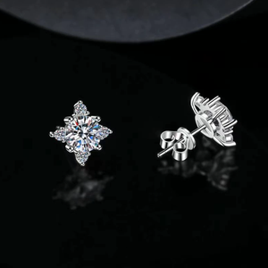 Boucles d'oreilles Moissanite en forme d'étoile scintillante pour un usage quotidien élégant Occasions spéciales - Product Image 3