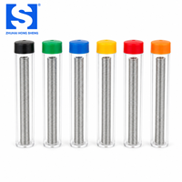 Alambre de Soldadura Sn55/Pb45 de 0.8mm con Núcleo de Resina, Tubo de 8g, Alambre de Soldadura de Estaño y Plomo para Reparación de PCB, Suministro de Embalaje Personalizado OEM