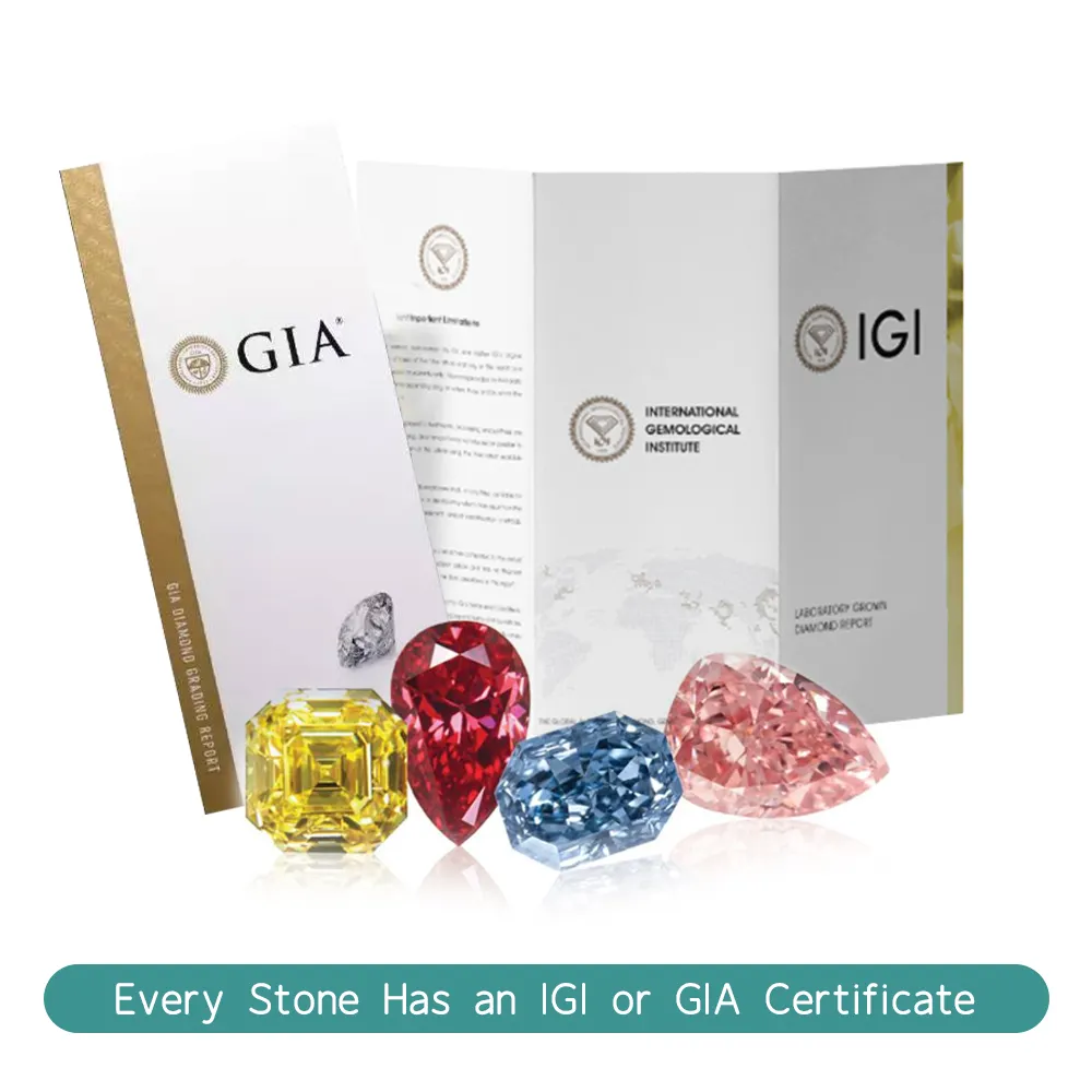 Diamant cultivé en laboratoire en vrac certifié IGI