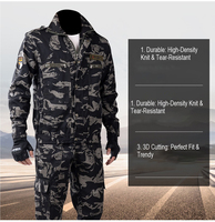 Vente chaude Uniforme de combat tactique pour hommes Camouflage Polaire Denim Vêtement d'extérieur chaud pour les activités de plein air