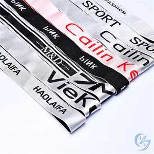 Premium Jacquard Elastic Band Custom Logo Nylon Imprint Design for Underwear Waistband Factory Custom Logo Jacquard Elastic Band - Product Image 2