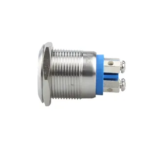 Round Push Button Push Button Switches 19mm Ip67 Screw Terminal Flat Round Led Stainless Steel Arcade Momentary Button