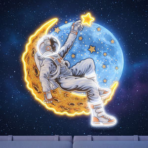 콘셉트 벽걸이 광고 네온사인, 저희 버거를 즐겨보세요, 고휘도 LED 네온 스트립, 맞춤형 실내용 - Product Image 3