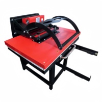 Presse à chaud manuelle grand format industrielle 80*100cm, équipement de transfert thermique pour l'impression par sublimation sur textiles et vêtements