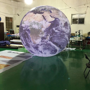 Globo de Aire Inflable Modelo Brown Beauty <span class=keywords><strong>Chen</strong></span>, Decoración Publicitaria Luminosa LED con Cambio de Color, Luna, Ocho Planetas, Júpiter, Saturno - Product Image 6
