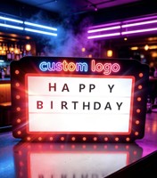 Panneau lumineux personnalisé en forme de lettres pour messages, enseigne de service pour bars et discothèques, boîte à lumière