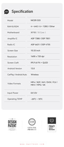 <span class=keywords><strong>Mtk</strong></span> xy100 asp phiên bản s33 10.33 '<span class=keywords><strong>android</strong></span> 13 qled hd màn hình cảm ứng xe dvd navi gps máy nghe nhạc stereo đài phát thanh video không dây carplay - Product Image 2