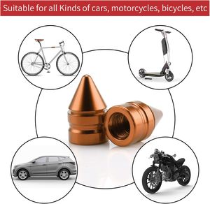 Car Tire <strong>Valve</strong> Caps 4 Pieces of Universal Aluminum Alloy Tire <strong>Trim</strong> Accessories Dust Tire Covers for Cars Trucks SUVs - Product Image 1