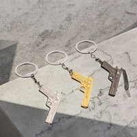 Desert Eagle gantungan kunci liontin logam, aksesori butik buatan tangan untuk pasangan wanita, ransel mobil Pria