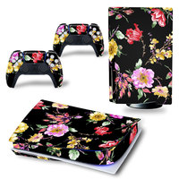 Pour Sony pour Playstation 5 PS5 PS 5 Console de jeu et 2 manettes Autocollants de protection en vinyle pour console de jeu Accessoires de jeu