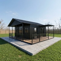 Piscine Conteneur de Luxe Modulaire 20 pieds avec Terrasse, Structure en Acier Préfabriquée pour Villa de Vacances