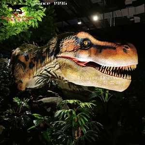 Крытая игровая площадка, аниматронный настенный динозавр T-rex Head - Product Image 4