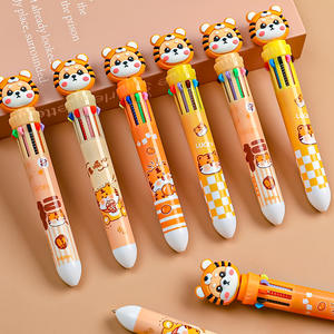 Stylo à bille multicolore, cadeau pour enfants, stylo à bille rétractable coloré pour fournitures de bureau, école, étudiants, enfants - Product Image 1