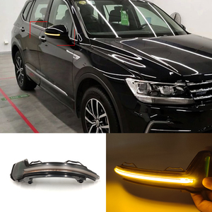 Feu <span class=keywords><strong>clignotant</strong></span> pour rétroviseur latéral, 2 pièces, accessoire pour voiture, pour VW Tiguan MK2 2017 2018 2019, Touareg MK3 EU 2019, avec défilement, miroir arrière, <span class=keywords><strong>clignotant</strong></span> dynamique - Product Image 2