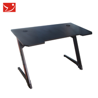 Bureau et chaise de jeu pour ordinateur personnalisés avec pieds en Y noirs