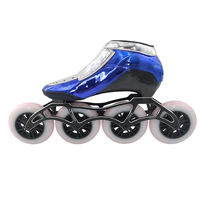 Chaussures de skate pour hommes et femmes à la mode en fibre de carbone d'usine OEM/ODM vitesse en ligne 3/4 roues patins à roulettes