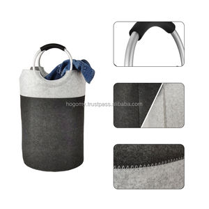 Cesto de Ropa Plegable Grande, Impermeable, Ecológico y Duradero, de Fieltro, con Asa de Hierro, para Guardar Ropa en el Armario o el Baño - Product Image 4