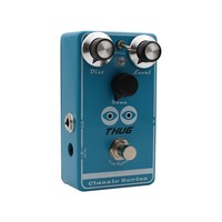 MOSKYAUDIO THUG Pedal Efek Gitar Distorsi High Gain 3 Mode Tone Switch Suara Amplifier Tabung Gain yang Dapat Disesuaikan