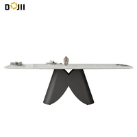 Ensemble de table de bureau moderne en acier, rectangulaire nordique, style européen, pierre ou marbre, pour la maison et la cuisine, pour villa