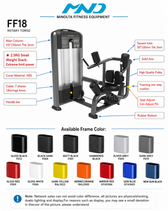 MND-FF18 Attrezzatura Fitness di Alta Gamma in Acciaio Serie ARC Macchina per la Forza Selettiva <span class=keywords><strong>del</strong></span> Torso Rotante con Carico a Perno - Product Image 3