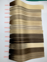 Extensions de cheveux invisibles minces russes Double dessiné sans retour peut être coupé Extensions de cheveux de trame de génie européen Remy