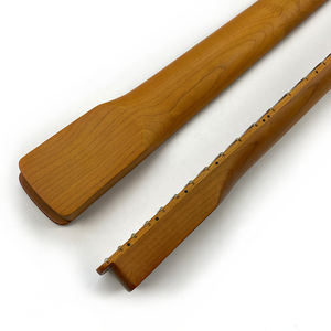 Mástiles de guitarra ST satinados de 22 trastes para zurdos, mástil de arce tostado con diapasón de arce y nut de hueso de 42 mm - Product Image 4