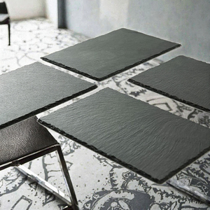 Plateau noir <span class=keywords><strong>en</strong></span> <span class=keywords><strong>ardoise</strong></span>, plateau à fromage, plateau de service <span class=keywords><strong>en</strong></span> pierre <span class=keywords><strong>naturelle</strong></span> pour sushi, restaurant, plats de dîner, fêtes écologiques - Product Image 2