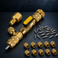 Kit d'outils professionnels pour la maintenance CVC avec adaptateurs de robinets à bille et accessoires de cartouches de valve