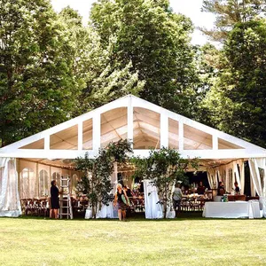 Carpa de marquesina de tamaño comercial, carpa grande para fiesta de celebración permanente al aire libre para bodas y celebraciones