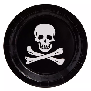 DAMAI - Artículos de Fiesta Pirata Personalizados, Platos de Papel con Diseño de Esqueleto, Servilletas, Vasos, Cubiertos, Decoraciones para Fiestas de Cumpleaños - Product Image 4