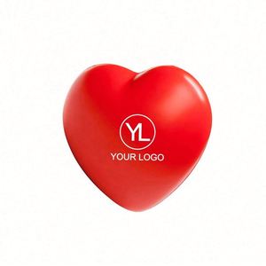 Advertising Promotion Custom LOGO Cute PU Foam Eco-Friendly Release Pressure <b>Squeeze</b> <b>Ball</b> Heart Shape Stress Reliever - Product Image 1