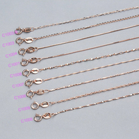 Livraison Gratuite Prix de Gros Chaîne en Argent Sterling 925 Boîte Ovale Torsadée Serpent Vague Étoilée